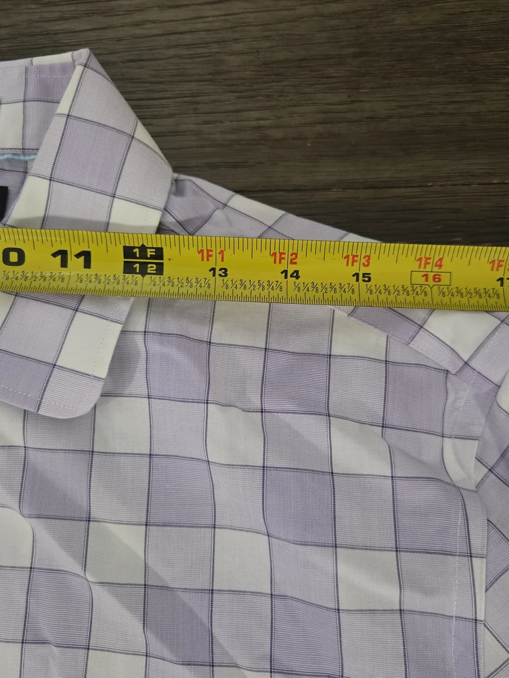 Mens Banana Republic Grant Fit Button Up Shirt Size M Medium Purple Plaid Top